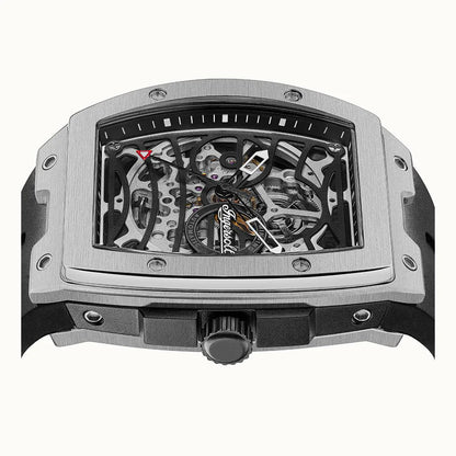 Ingersoll The Challenger Automatic Silver and Black Watch-PEROZ Accessories