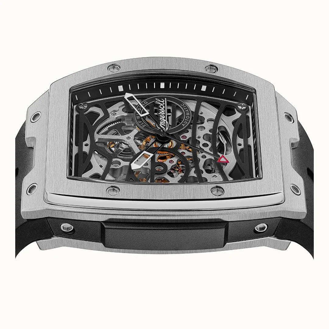 Ingersoll The Challenger Automatic Silver and Black Watch-PEROZ Accessories