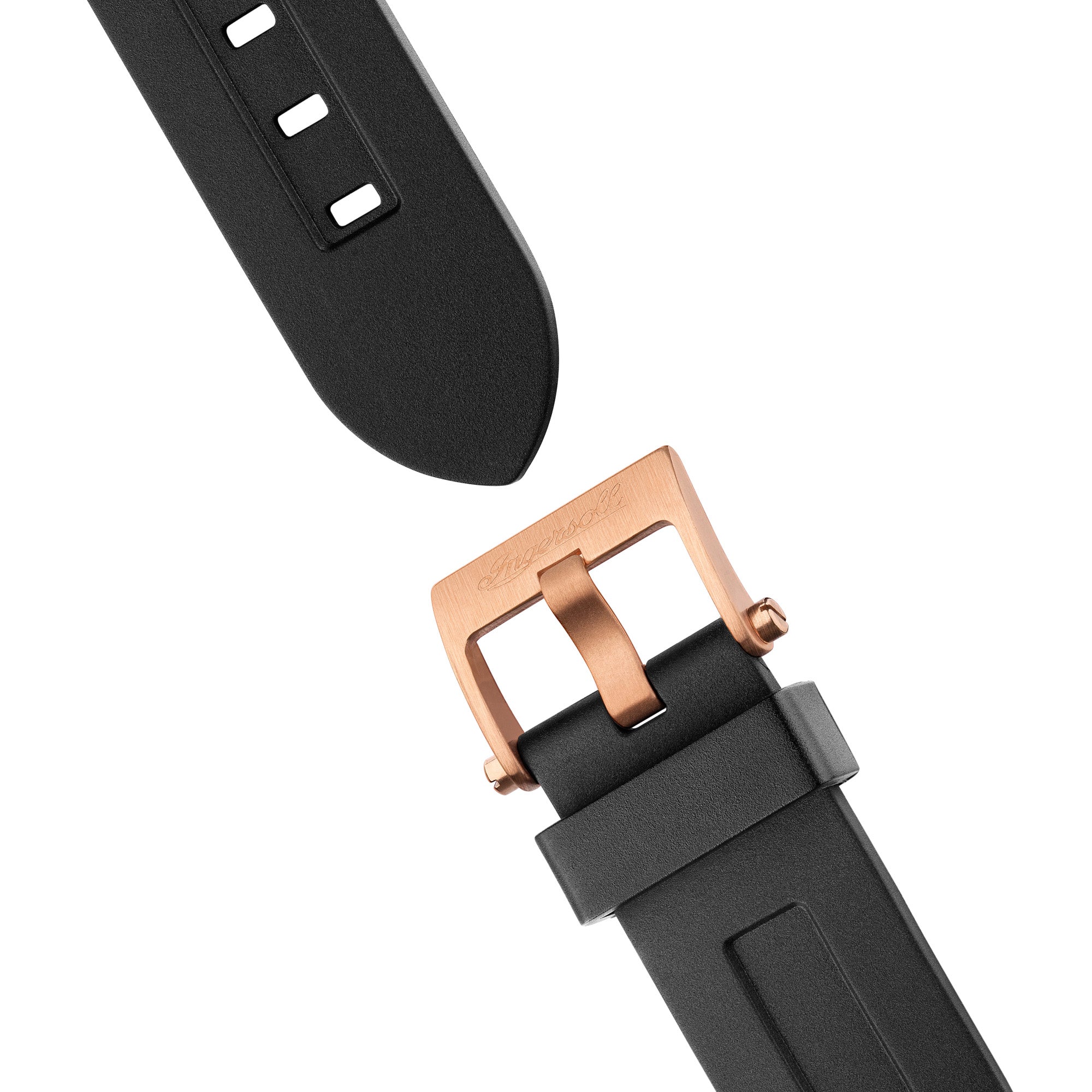 Ingersoll The Challenger Automatic Two Tone Black Rubber Strap Watch-PEROZ Accessories