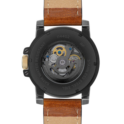 Ingersoll The Freestyle Automatic Brown Leather Strap Watch-PEROZ Accessories