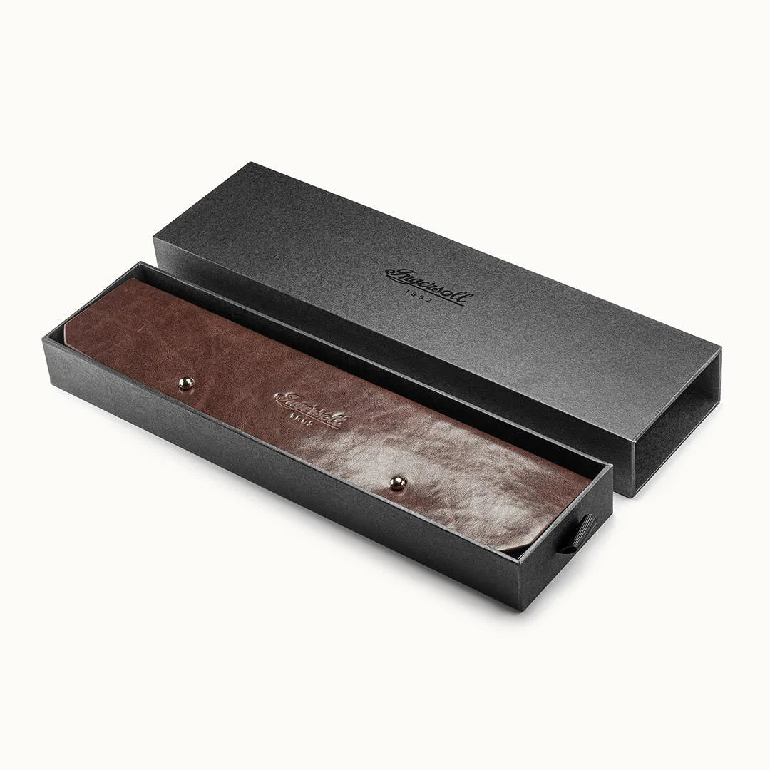 Ingersoll The Motion Automatic Black Leather Watch-PEROZ Accessories