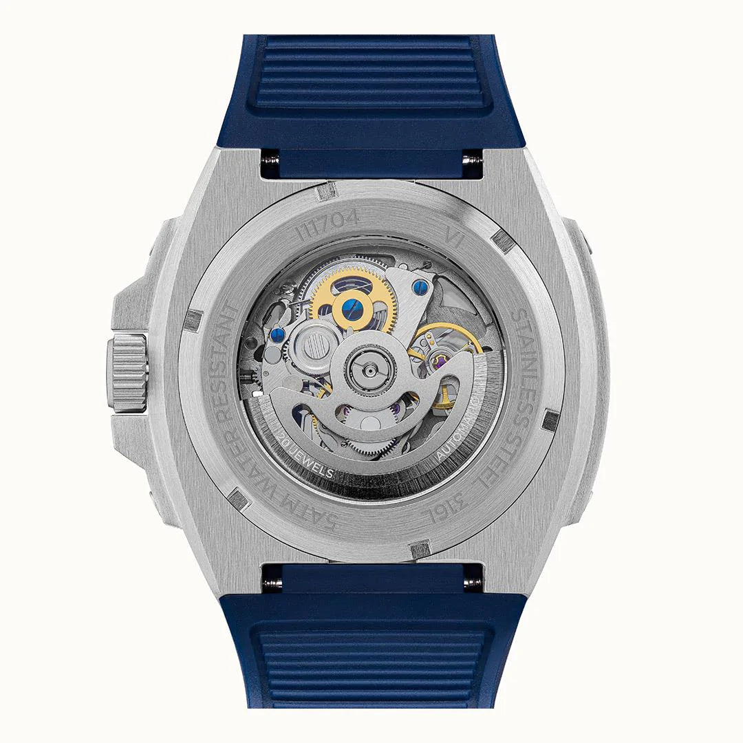 Ingersoll The Motion Automatic Silver Blue Watch-PEROZ Accessories