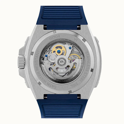 Ingersoll The Motion Automatic Silver Blue Watch-PEROZ Accessories