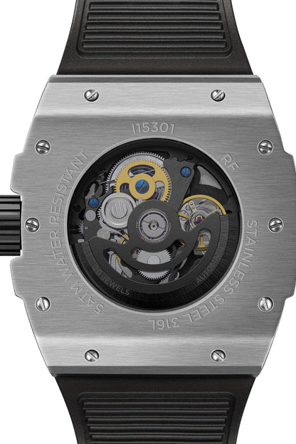 Ingersoll The Play Silver Dial Black Rubber Strap Watch-PEROZ Accessories