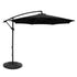Instahut 3m Outdoor Umbrella w/Base Cantilever Beach Garden Patio Black-Home & Garden > Shading > Umbrellas & Sunshades-PEROZ Accessories