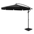 Instahut 3m Outdoor Umbrella w/Base Cantilever Garden Beach Patio Black-Home & Garden > Shading > Umbrellas & Sunshades-PEROZ Accessories