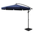 Instahut 3m Outdoor Umbrella w/Base Cantilever Garden Beach Patio Navy-Home & Garden > Shading > Umbrellas & Sunshades-PEROZ Accessories
