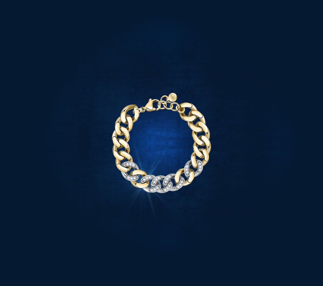 Chiara Ferragni Chain Collection Gold Bracelet-Bracelets-PEROZ Accessories
