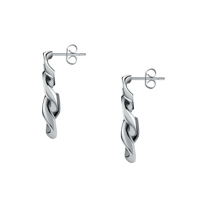 Chiara Ferragni Chain Collection Silver Earrings-Earrings-PEROZ Accessories