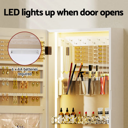 Artiss Jewellery Cabinet Mirror Door Wall Mount-Furniture &gt; Office &gt; Storage Cabinets-PEROZ Accessories