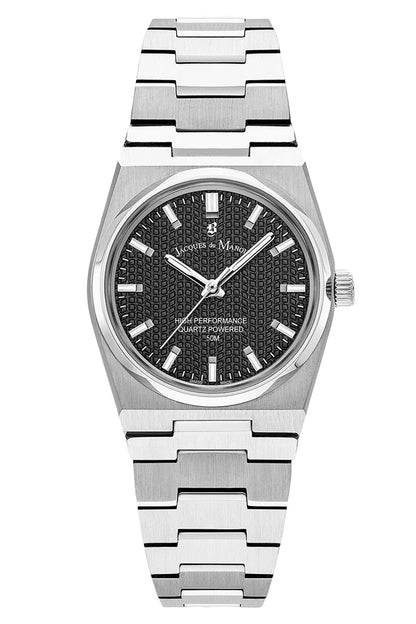 JDM Horizon Ladies 31mm 50m Black Dial Stainless Steel Strap Watch-PEROZ Accessories