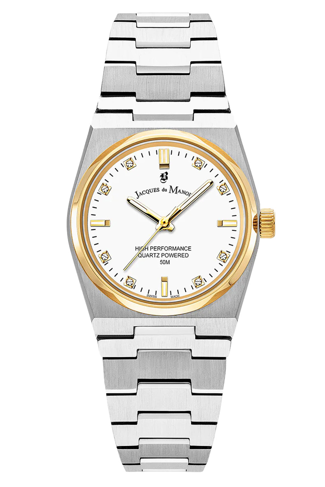 JDM Horizon Ladies 31mm 50m White Dial Two Tone Strap Watch-PEROZ Accessories