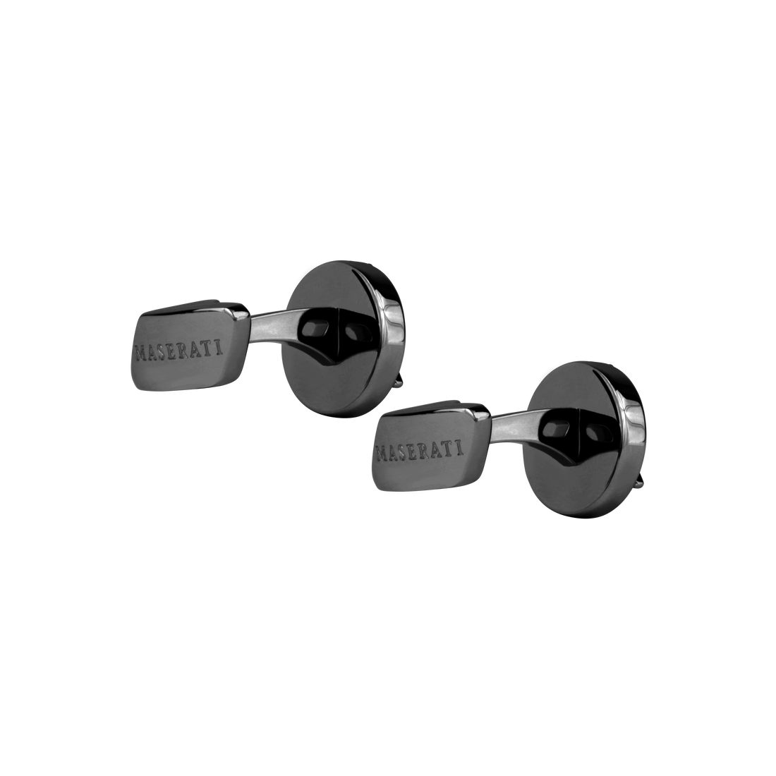 Maserati Hematite Gunmetal Cufflinks-Cufflinks-PEROZ Accessories