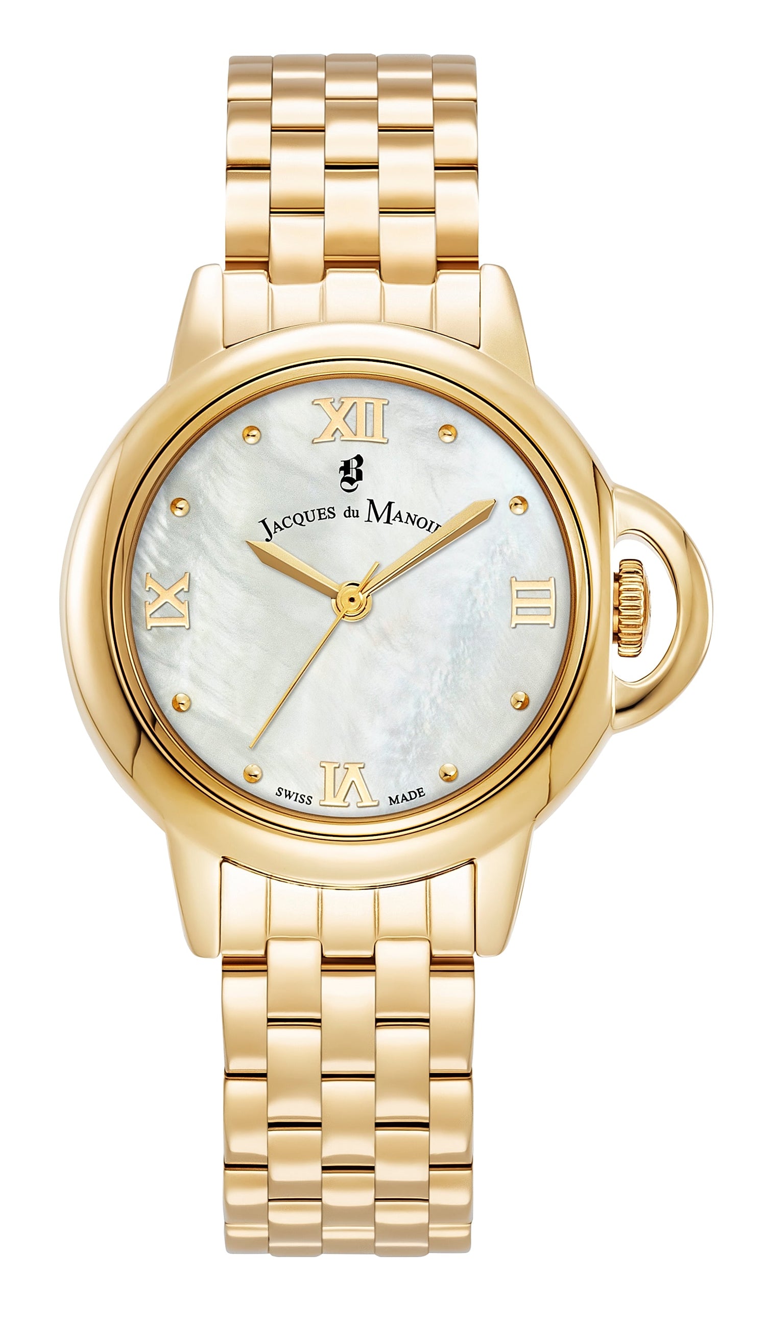 Jacques Du Manoir Swiss Grace 32mm Analog Gold Stainless Steel Strap Watch-PEROZ Accessories
