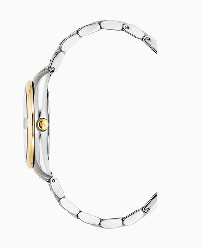 Jacques Du Manoir Swiss Inspiration Allure 32mm Blue Dial Two Tone Stainless Strap Watch-Quartz Watches-PEROZ Accessories