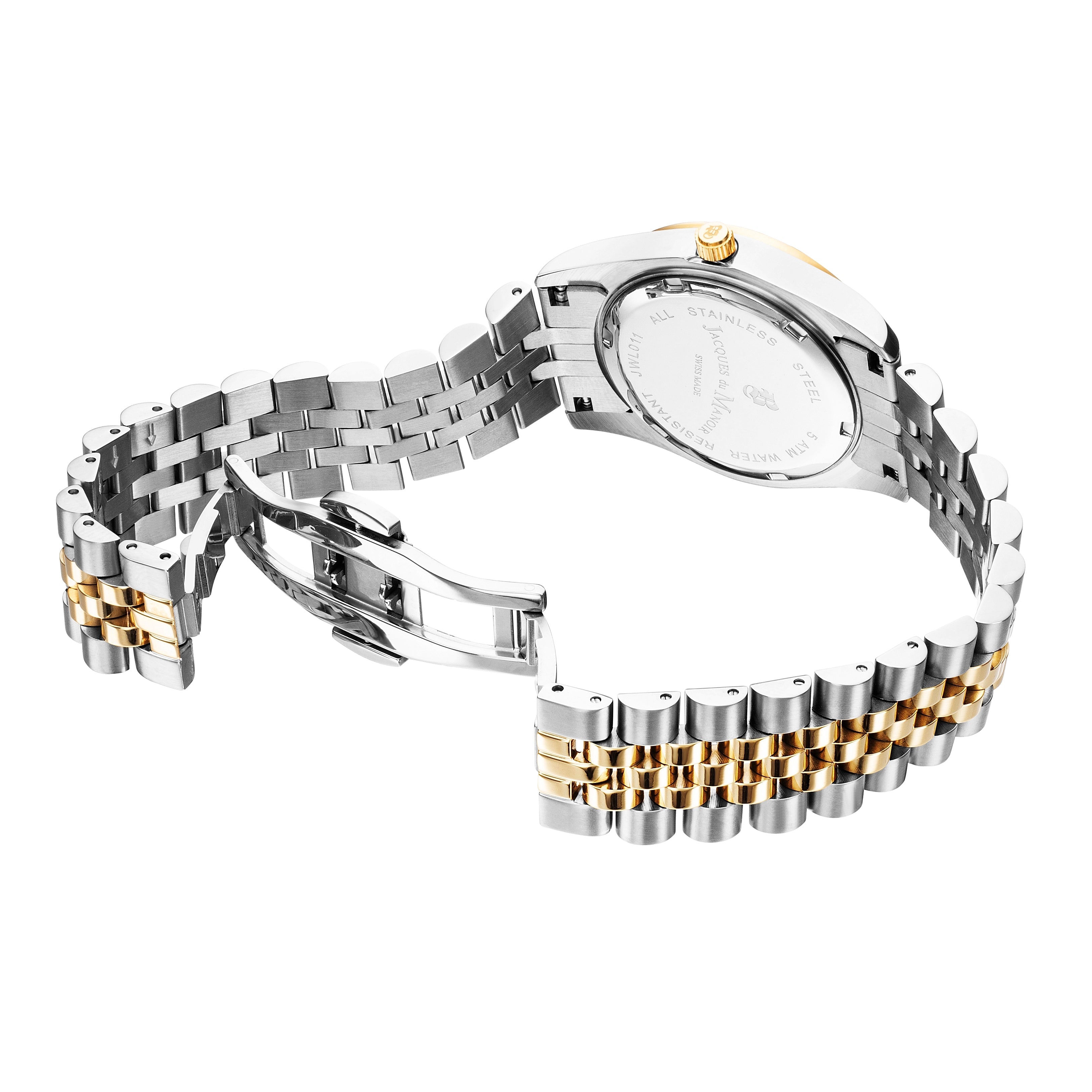 Jacques Du Manoir Swiss Inspiration Glamour Two Tone Watch-PEROZ Accessories