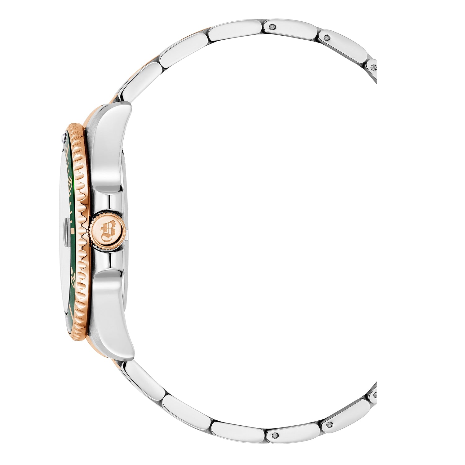 Jacques Du Manoir Swiss-Made Pro Scuba 43mm 200m Water Resistant Two Tone Green Watch-PEROZ Accessories