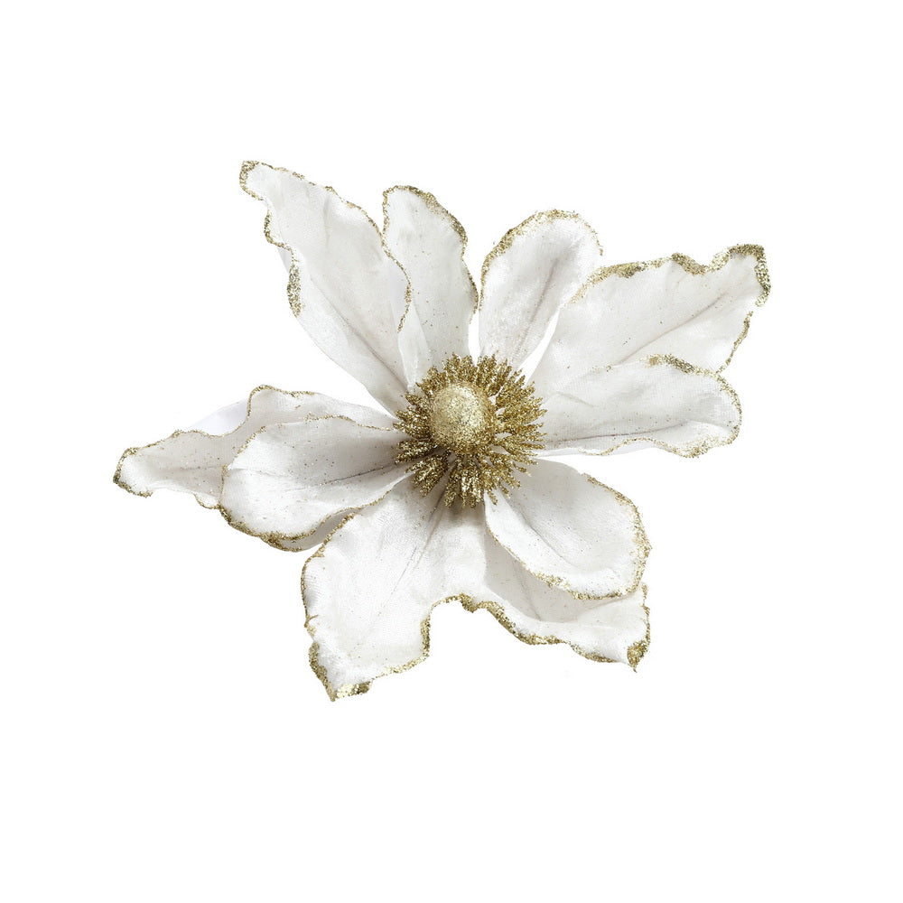 Jingle Jollys 14Pcs Christmas Tree Flower Set Xmas Garland Wreath Magnolia White-Occasions &gt; Christmas &gt; Christmas Decorations-PEROZ Accessories