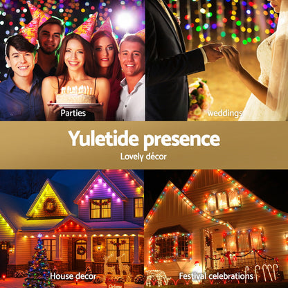 Jingle Jollys 15M Christmas Lights Permanent String Eaves Light 36 LED Decoration-Occasions > Christmas > Outdoor Decorations &amp; Lights-PEROZ Accessories