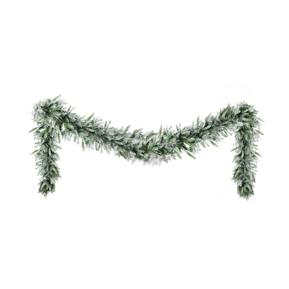 Jingle Jollys 3M Christmas Garland Pre-lit LED Lights Snow Frosted Tips Decor-Occasions &gt; Christmas &gt; Christmas Wreaths &amp; Garlands-PEROZ Accessories