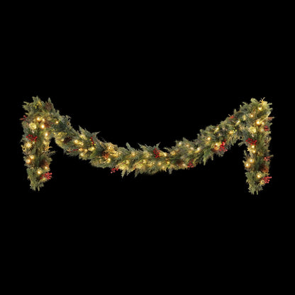 Jingle Jollys 3M Christmas Garland Pre-lit LED with Pine Cones Xmas Decor Green-Occasions > Christmas > Christmas Wreaths &amp; Garlands-PEROZ Accessories