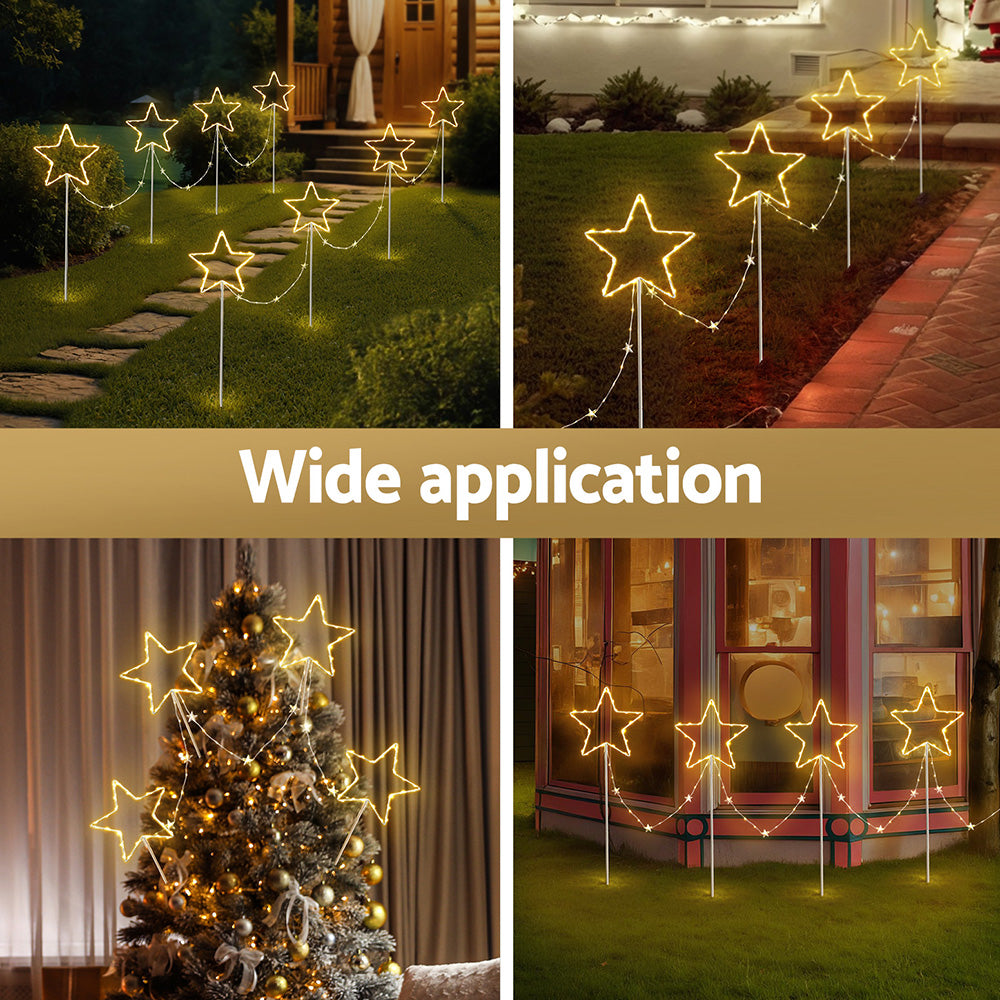 Jingle Jollys 4 PCS Christmas Lights Path Ground Light Garden Decorations 144 LED-Occasions > Christmas > Outdoor Decorations &amp; Lights-PEROZ Accessories