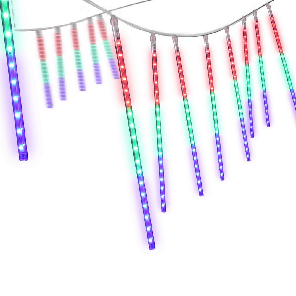 Jingle Jollys 7M Christmas Lights Shower Light 288 LED Icicle Falling Metor-Occasions > Christmas > Outdoor Decorations &amp; Lights-PEROZ Accessories