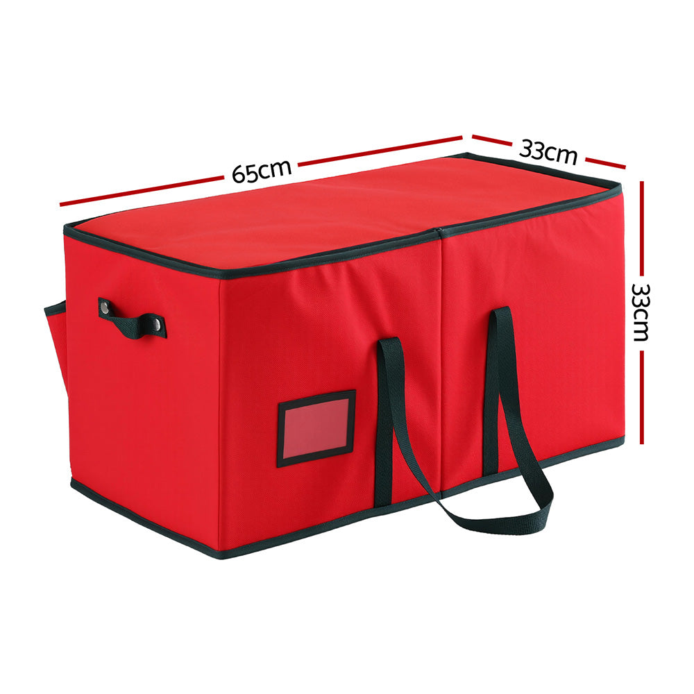 Jingle Jollys Christmas Baubles Storage Box 128 Slots Decor Ornaments Container-Occasions > Christmas > Christmas Decorations-PEROZ Accessories