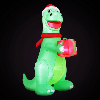 Jingle Jollys Christmas Inflatable Dinosaur 1.8M Height LED Decorations Illuminated-Occasions > Christmas > Christmas Decorations-PEROZ Accessories