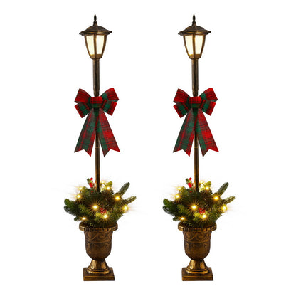 Jingle Jollys Christmas Lights 125cm Lamp Post 50 LED Fairy Light Decorations-Occasions > Christmas > Outdoor Decorations &amp; Lights-PEROZ Accessories