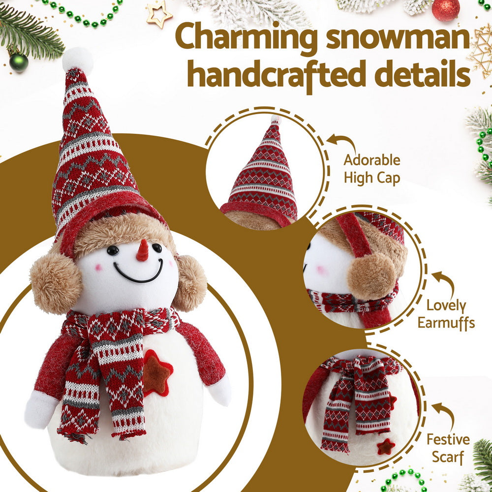 Jingle Jollys Christmas Snowman Handicraft Ornaments Party Decorations 35cm-Occasions > Christmas > Christmas Decorations-PEROZ Accessories