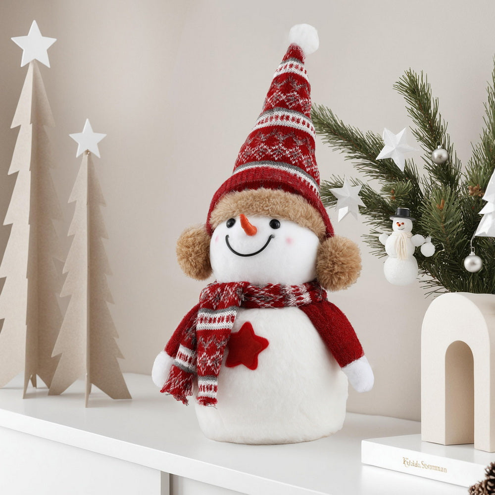 Jingle Jollys Christmas Snowman Handicraft Ornaments Party Decorations 35cm-Occasions > Christmas > Christmas Decorations-PEROZ Accessories