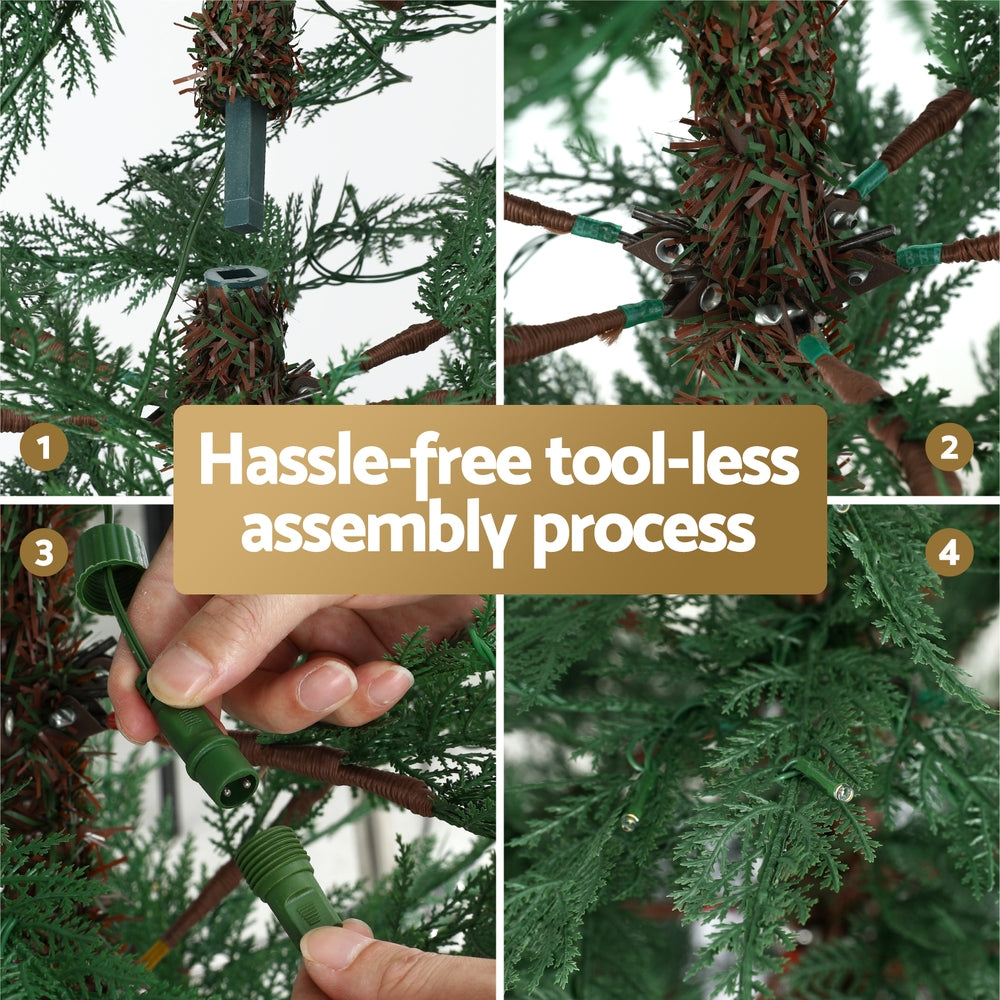 Jingle Jollys Christmas Tree 1.5M LED Xmas Tree Sparse 263 Tips Party Decoration-Occasions > Christmas > Christmas Trees-PEROZ Accessories