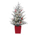 Jingle Jollys Christmas Tree 1M LED Potted Xmas Party Decor Red Barries Flocked-Occasions > Christmas > Christmas Trees-PEROZ Accessories