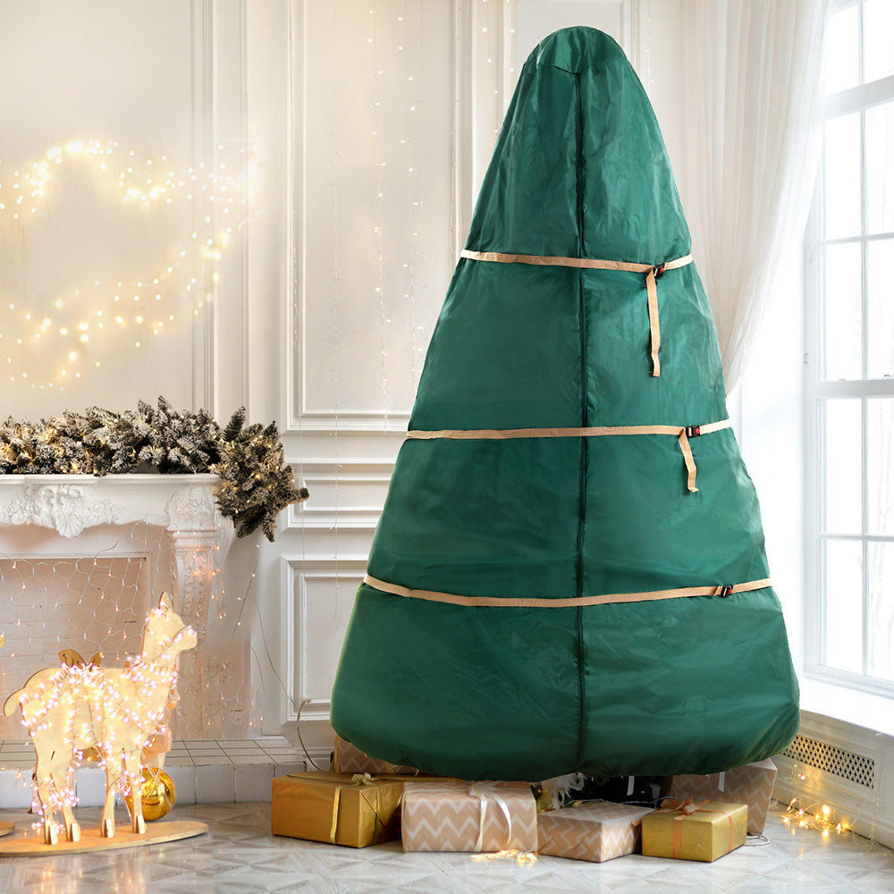 Jingle Jollys Christmas Tree Storage Bag Fits Up to 9ft Tree Xmas Bag Green-Occasions > Christmas > Christmas Decorations-PEROZ Accessories