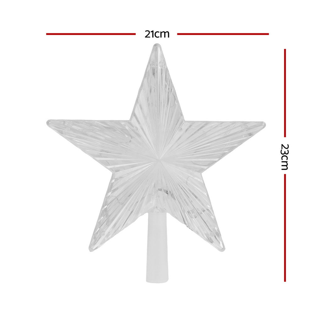 Jingle Jollys Christmas Tree Topper Star RGB LED Xmas Decor 80 Modes APP Control-Occasions > Christmas > Christmas Decorations-PEROZ Accessories