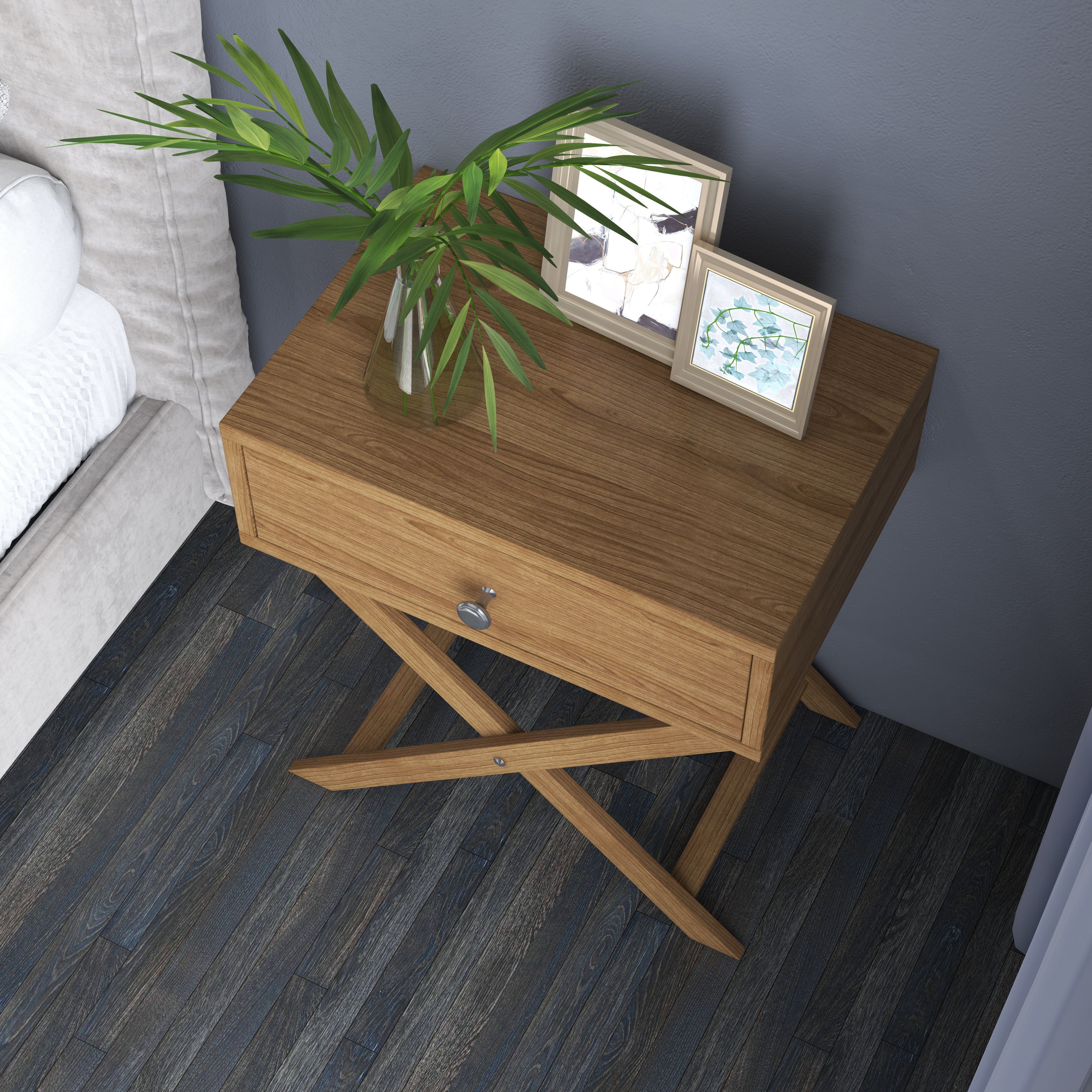 Milano Decor Bedside Table Surry Hills Storage Cabinet Bedroom-Bedside Tables-PEROZ Accessories