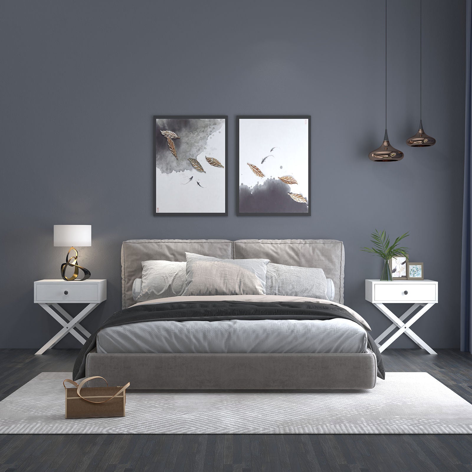 Milano Decor Bedside Table Surry Hills Storage Cabinet Bedroom-Bedside Tables-PEROZ Accessories