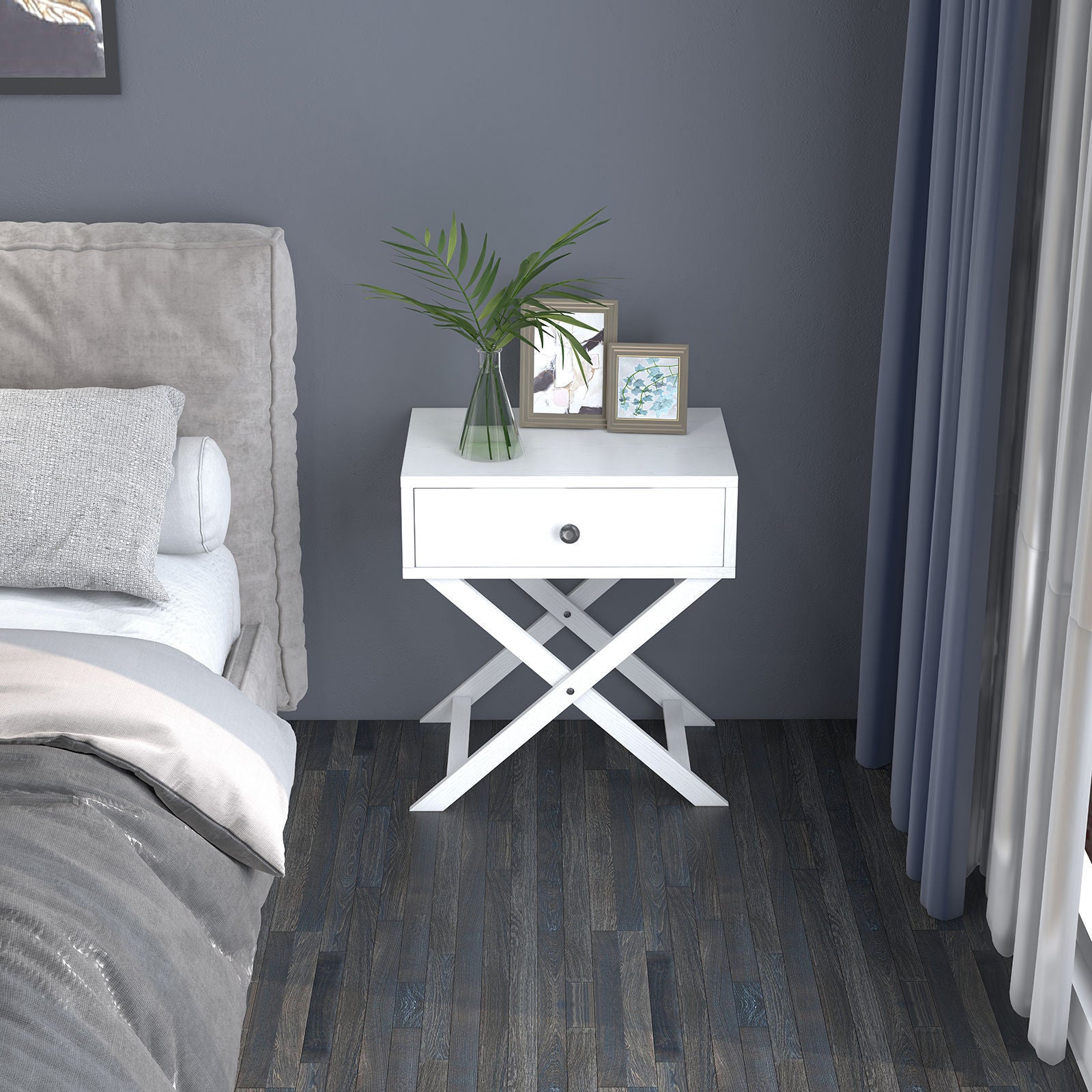 Milano Decor Bedside Table Surry Hills Storage Cabinet Bedroom-Bedside Tables-PEROZ Accessories