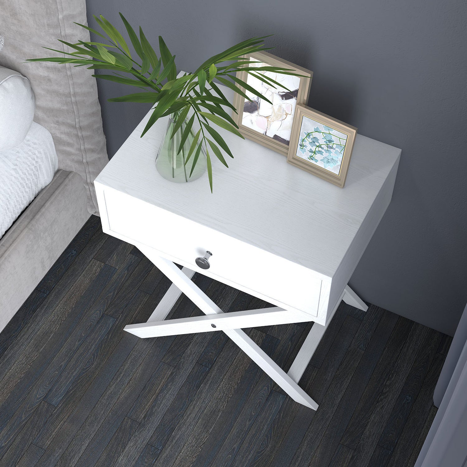 Milano Decor Bedside Table Surry Hills Storage Cabinet Bedroom-Bedside Tables-PEROZ Accessories