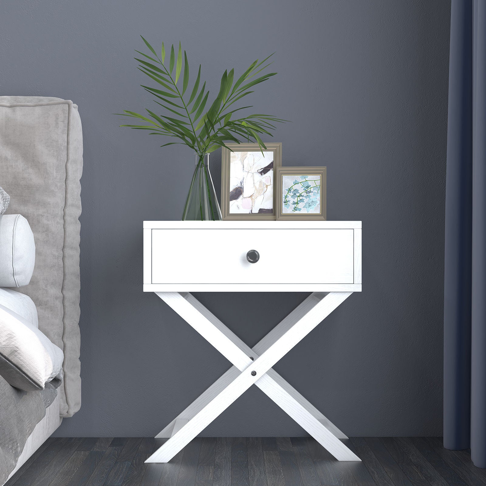 Milano Decor Bedside Table Surry Hills Storage Cabinet Bedroom-Bedside Tables-PEROZ Accessories