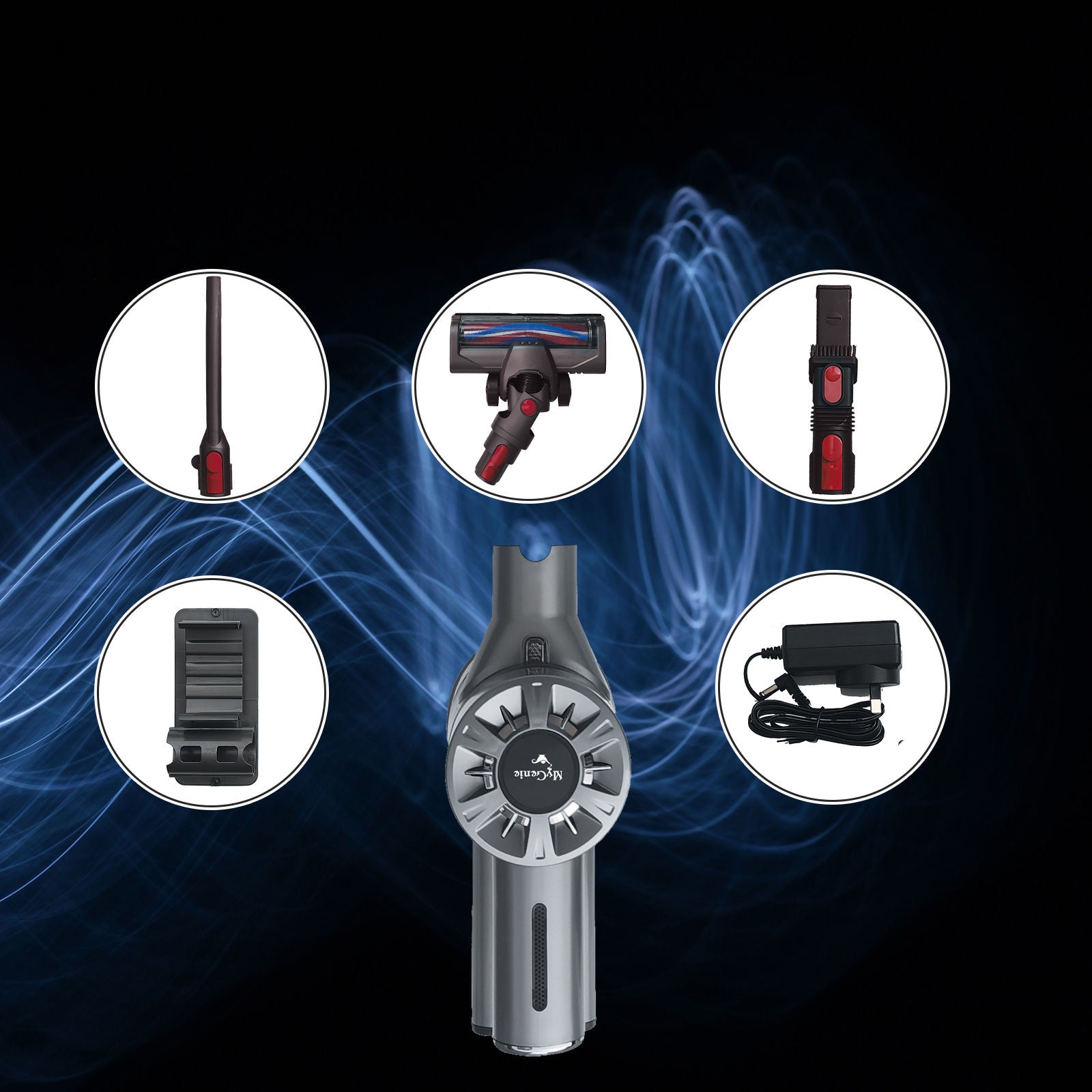 MyGenie X5 Cordless Vacuum Cleaner + Bonus Dark Wood Diffuser Humidifier-Small Home Appliances-PEROZ Accessories