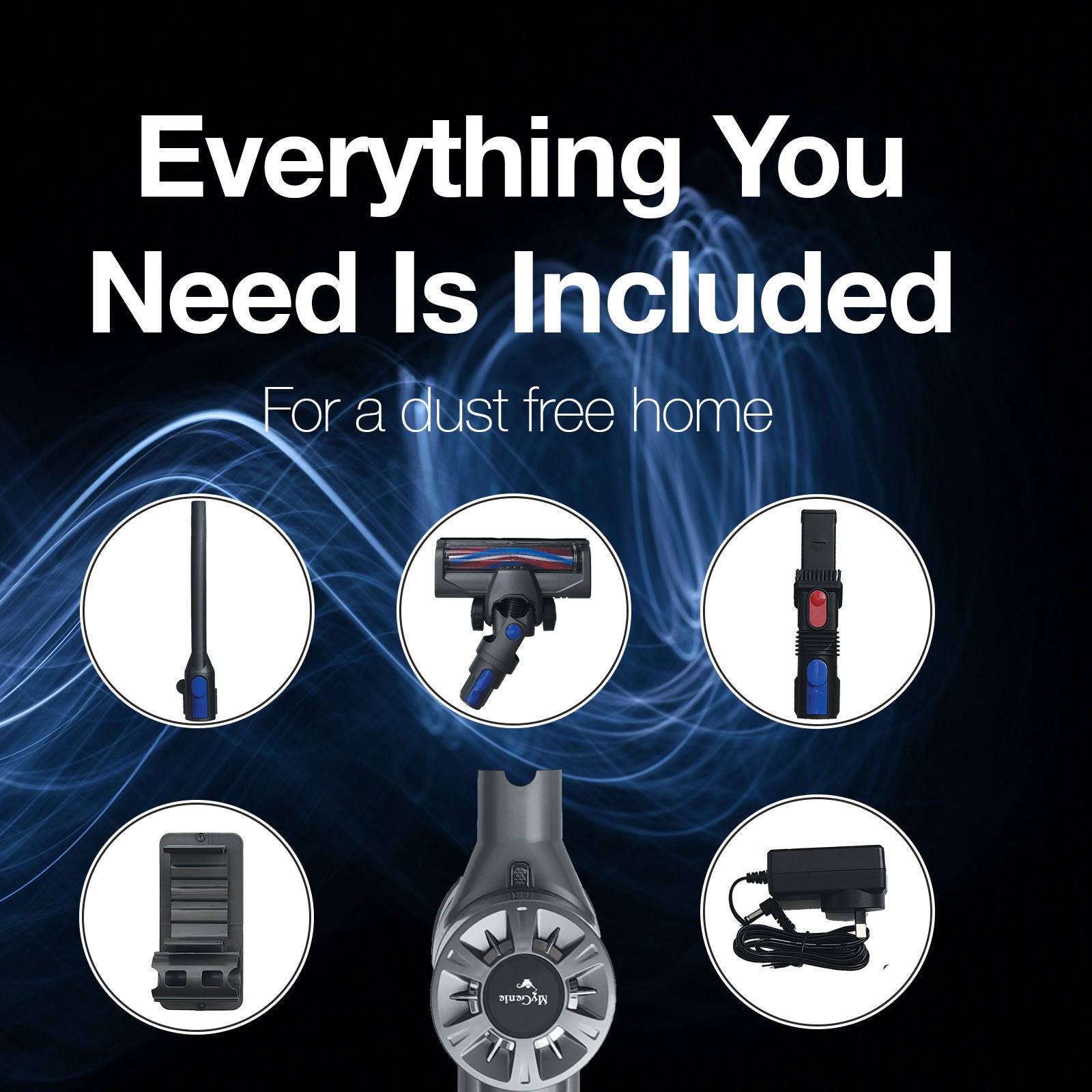 MyGenie X5 Cordless Vacuum Cleaner + Bonus Dark Wood Diffuser Humidifier-Small Home Appliances-PEROZ Accessories