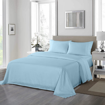 Royal Comfort Bedding Set 1 x 1200TC 4 Piece Sheet Set And 2 x Air Mesh Pillows-Bedding-PEROZ Accessories