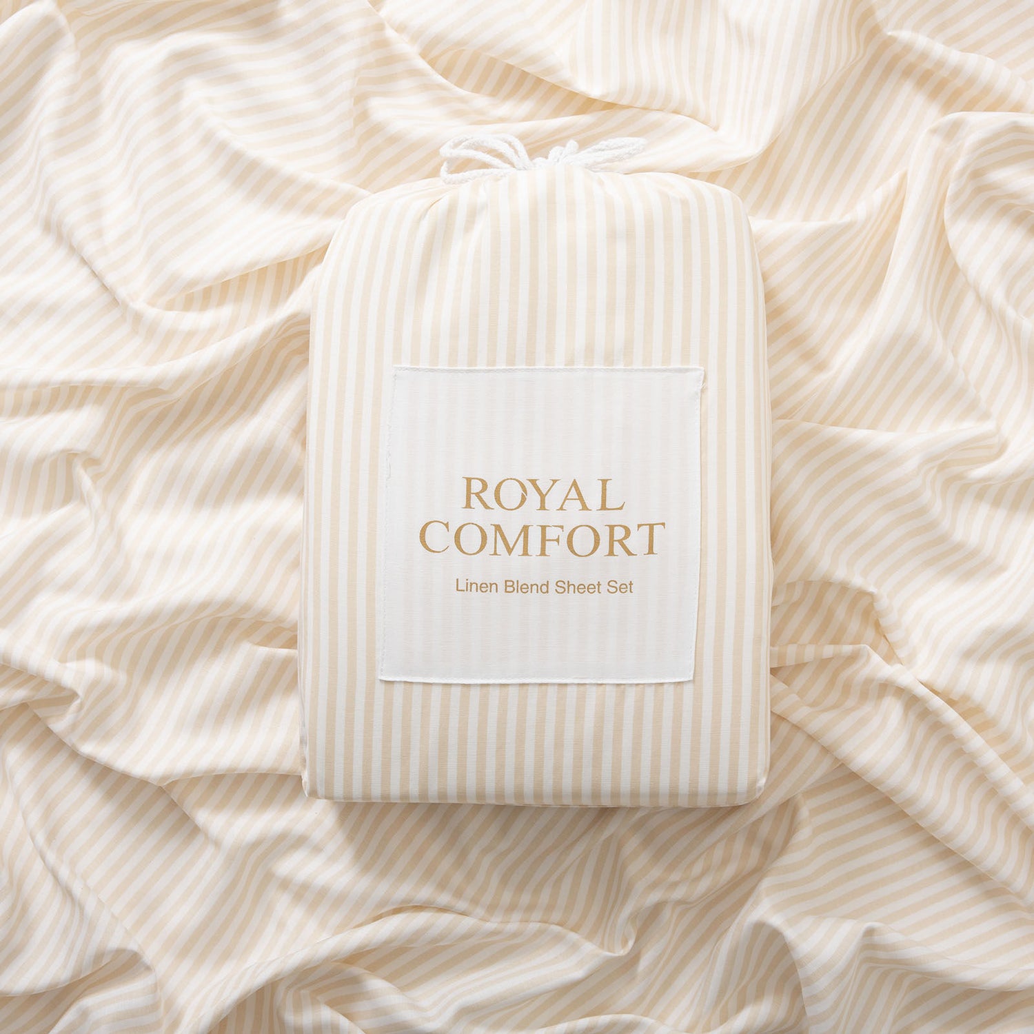 Royal Comfort Bedding Set 1 x Linen Blend Sheet Set And 2 x Air Mesh Pillows-Bedding-PEROZ Accessories