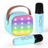 Alpha Mini Portable Karaoke Machine for Adults Kids with 2 Wireless Microphones-Audio & Video > Speakers > Bluetooth Speakers-PEROZ Accessories