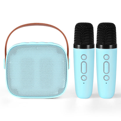 Alpha Mini Portable Karaoke Machine for Adults Kids with 2 Wireless Microphones-Audio &amp; Video > Speakers > Bluetooth Speakers-PEROZ Accessories