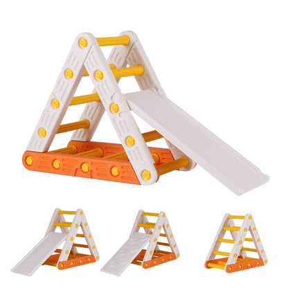 Keezi Kids Climbing Frame Set With Slide Indoor Outdoor Toddler Toys Pikler Triangle Climber-Baby &amp; Kids > Baby &amp; Kid&
