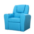 Keezi Kids Recliner Chair PU Leather Sofa Lounge Couch Children Armchair Blue-Recliner Chairs-PEROZ Accessories