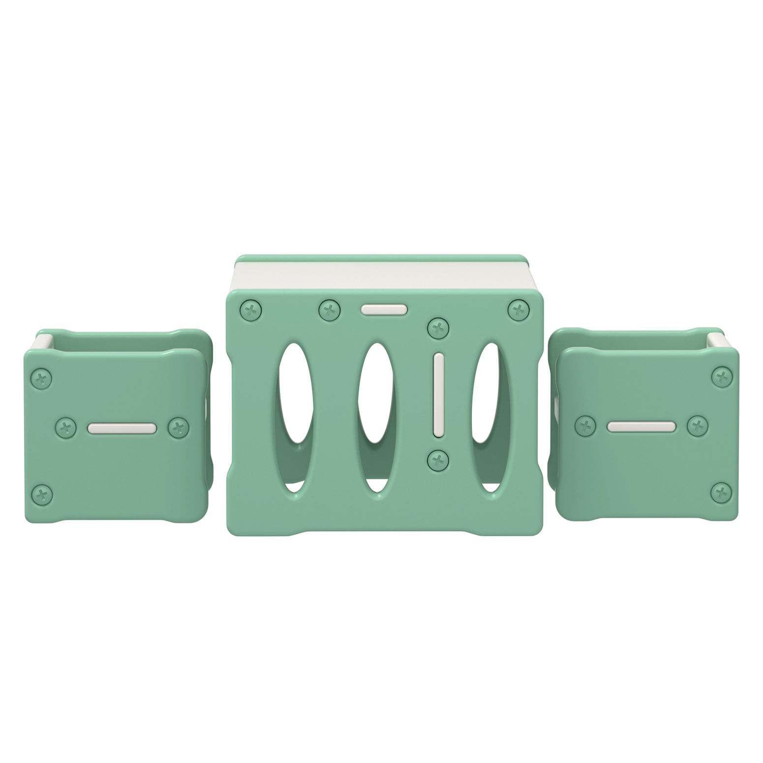Keezi 3PCS Kids Table and Chairs Set HDPE-Baby &amp; Kids &gt; Kid&